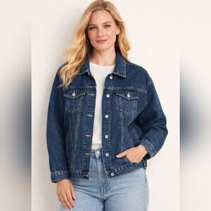 Old Navy Dark Blue Denim Jacket XXL